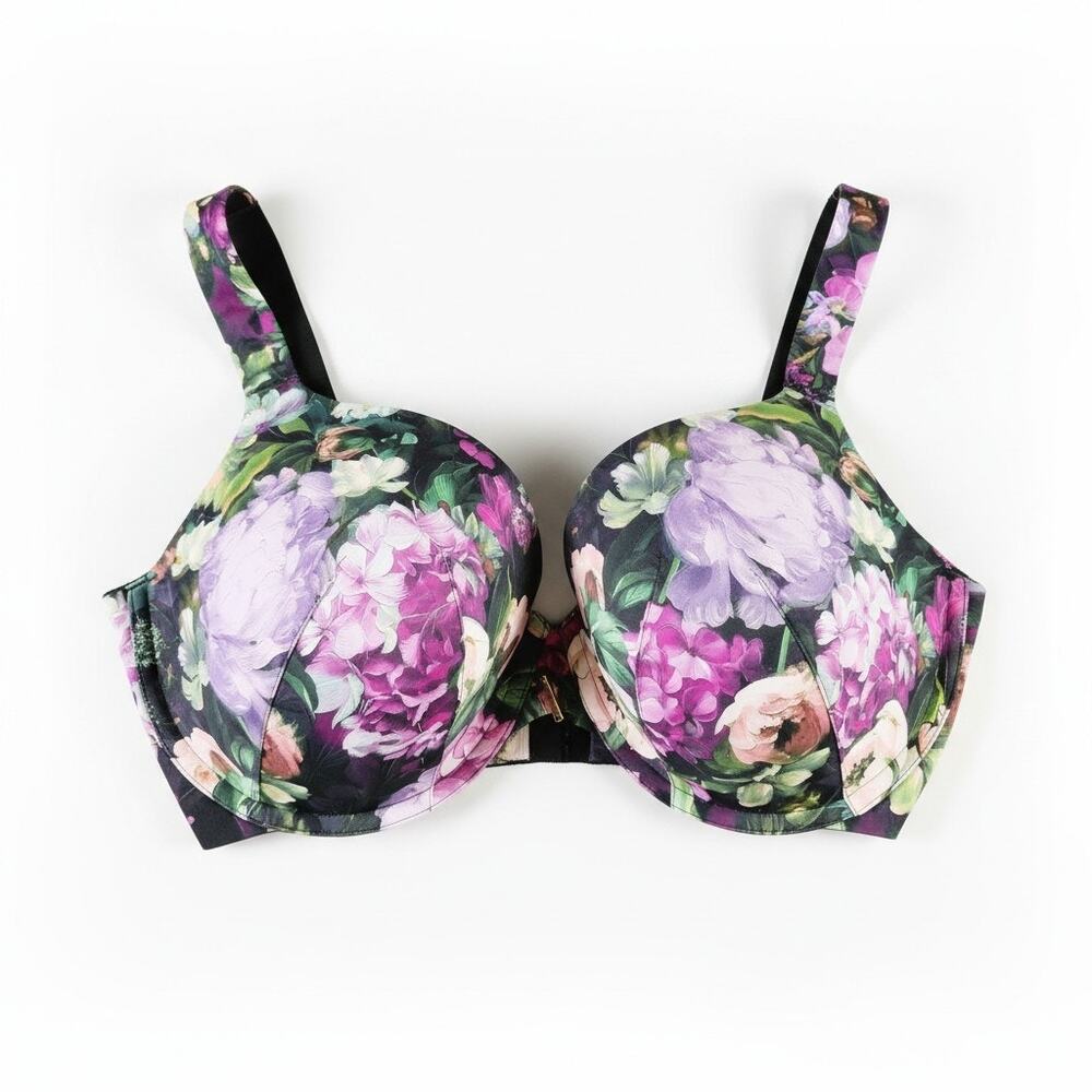 Lane Bryant Cacique Women's 38F Lightly Padded Underwire Floral Print Bra